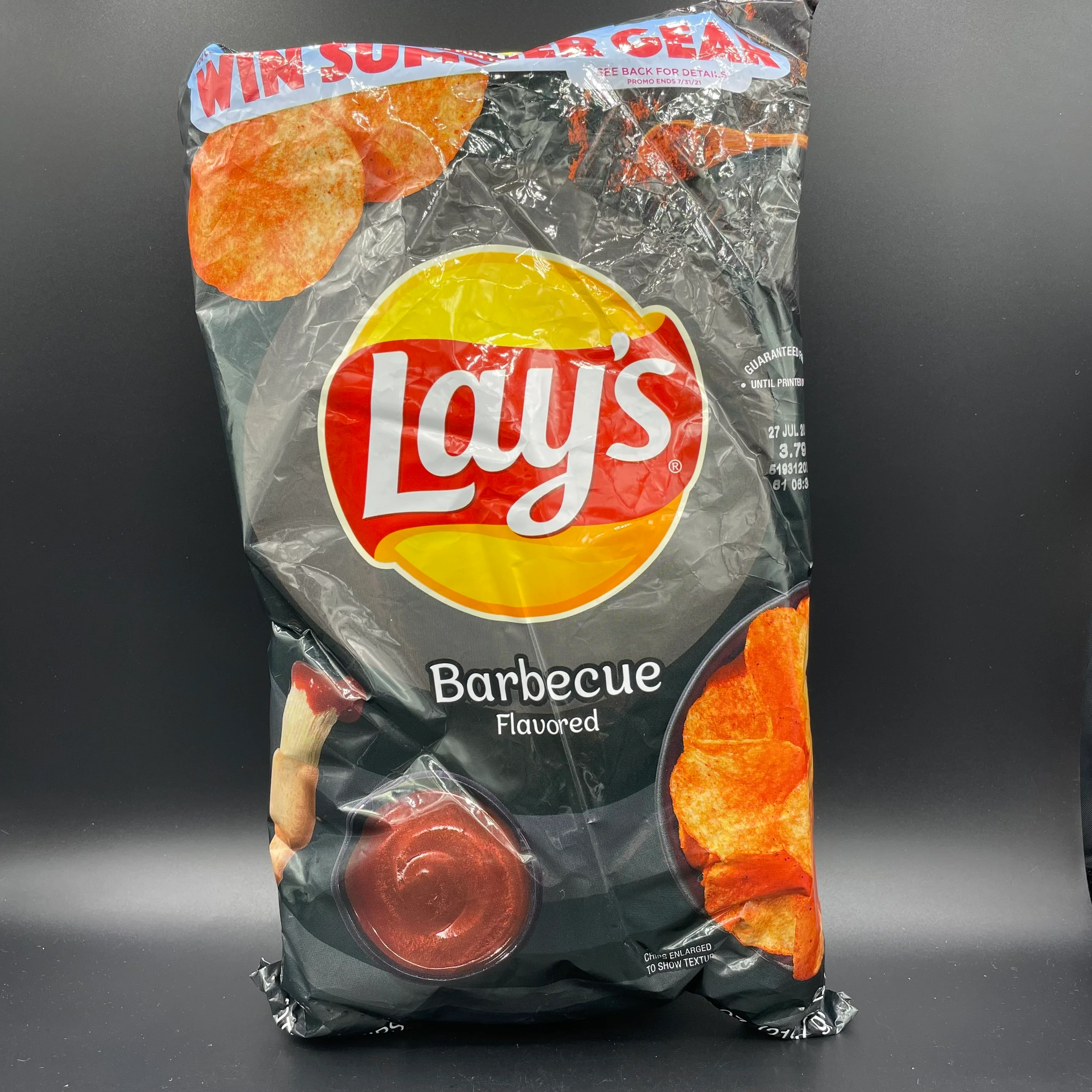 Lay’s Barbecue (Lays BBQ) Flavored Chips - Giant Bag, 184g (USA) HIGHLY RATED - Image 2