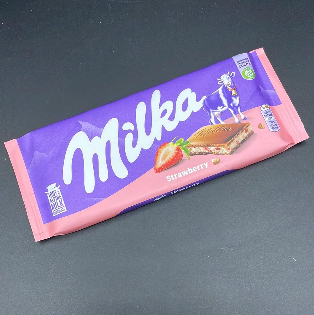 Milka - Strawberry Flavour, 100g (EURO)