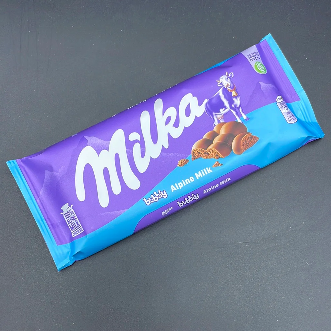 Milka - Bubbly, Alpine Milk, 90g (EURO)