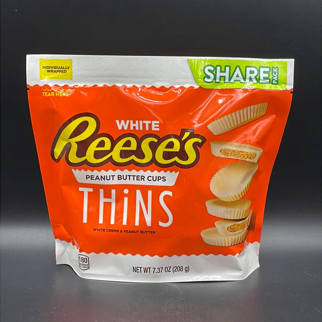 Reese’s Thins - White Creme & Peanut Butter Cups, Share Pack, 208g (USA) - Image 2