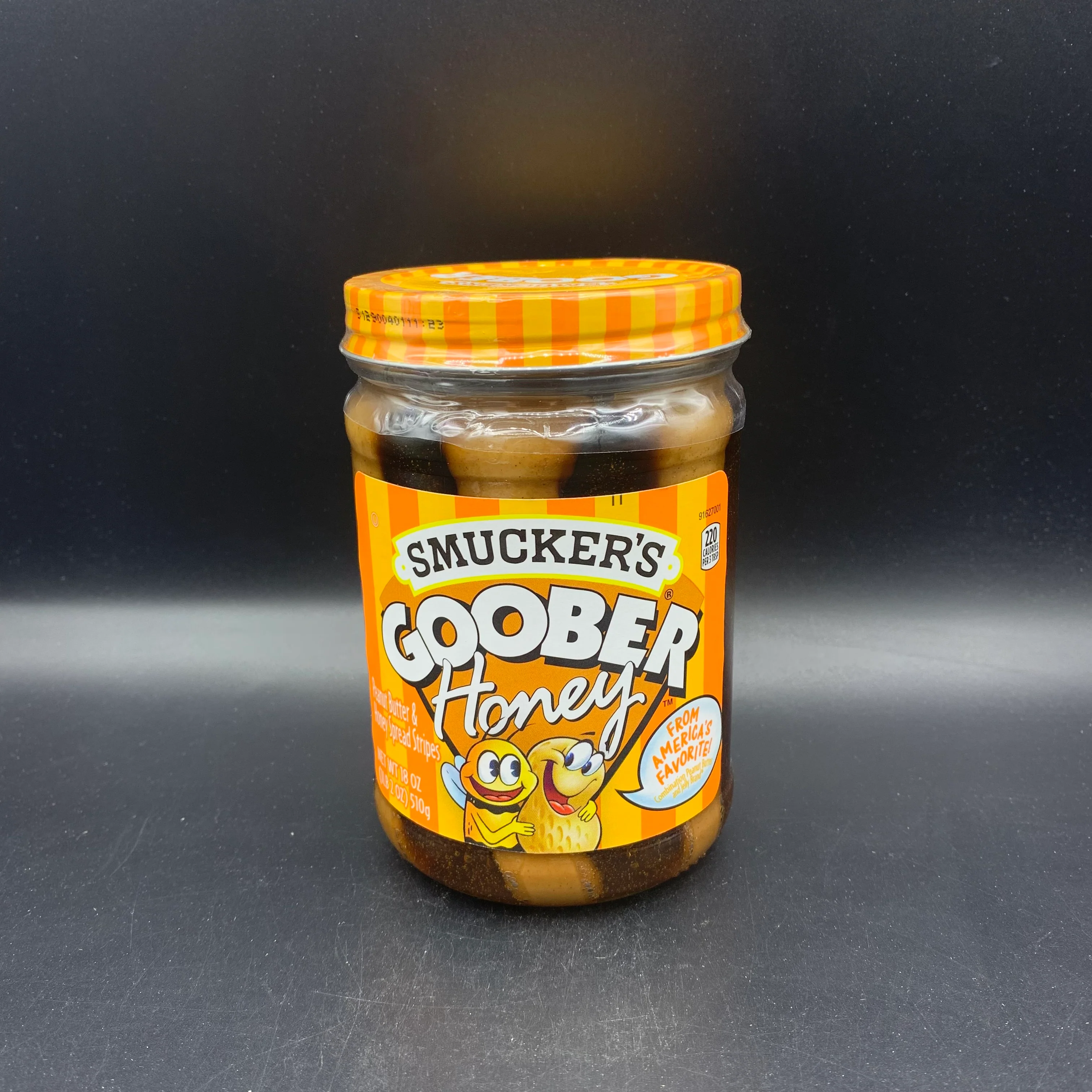 Smuckers Goober Honey - Peanut Butter & Honey Jelly Stripes, 510g (USA). CHECK DATE - Image 2