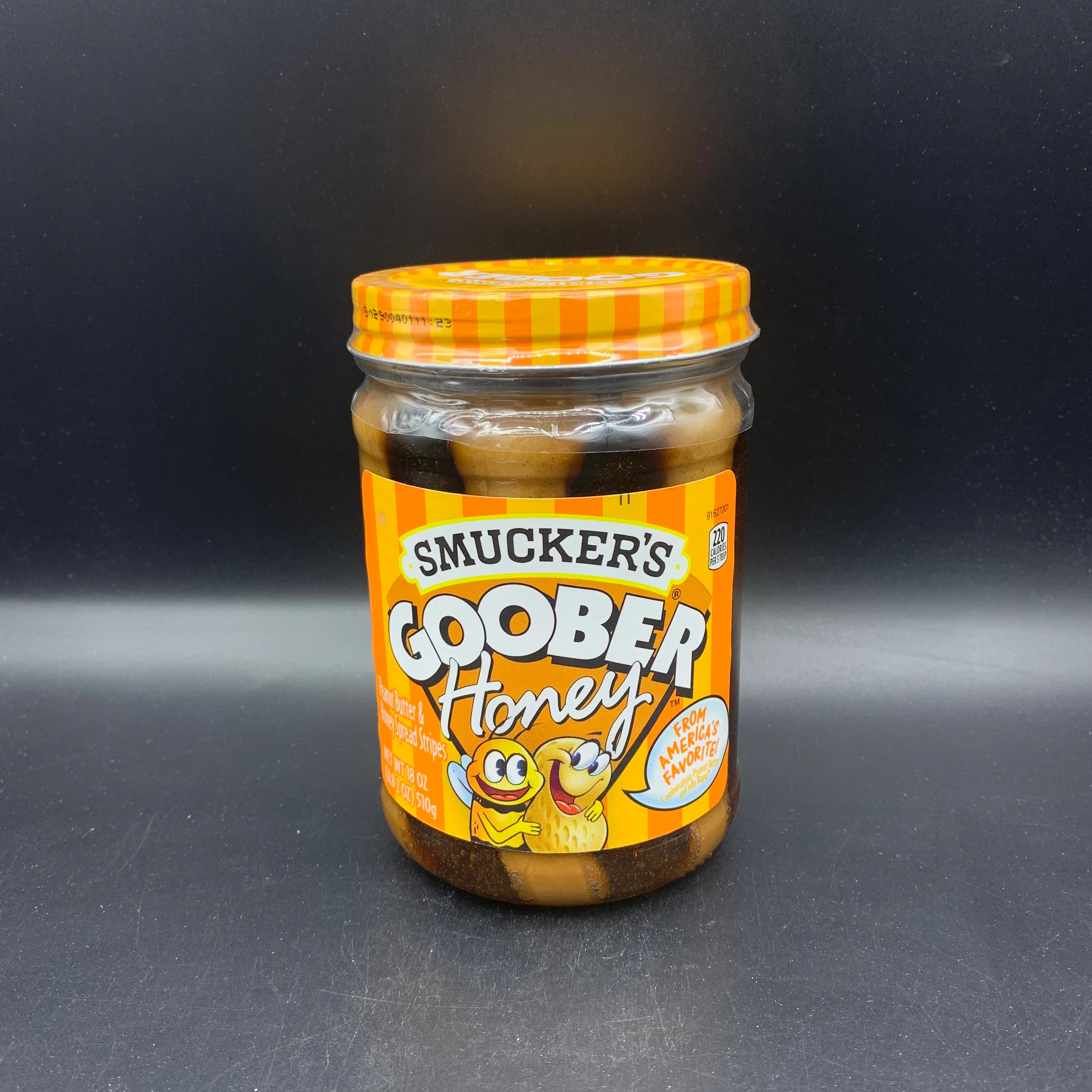 Smuckers Goober Honey - Peanut Butter & Honey Jelly Stripes, 510g (USA). CHECK DATE - Image 3