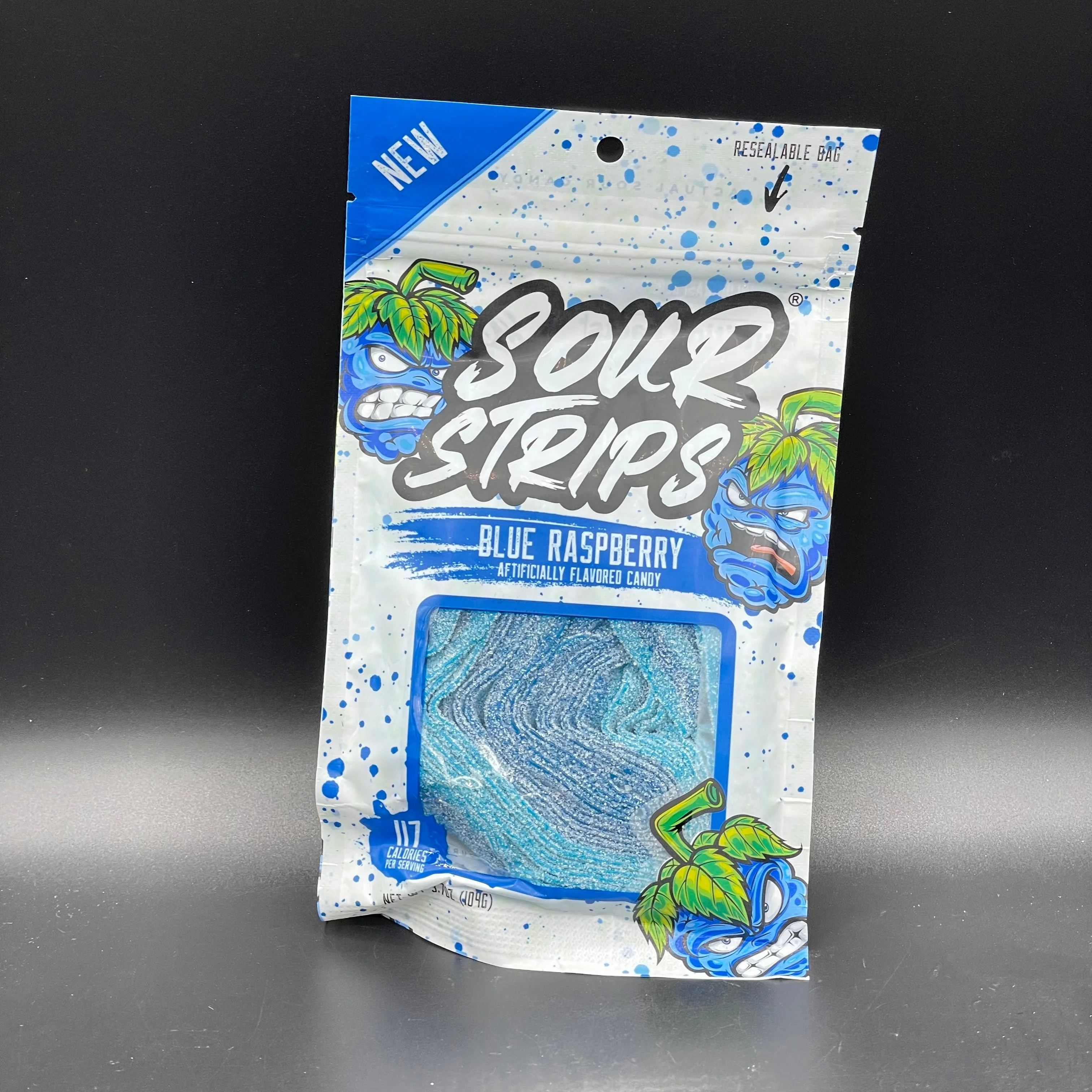 Sour Strips - Blue Raspberry Flavour 96g (USA) - Image 2