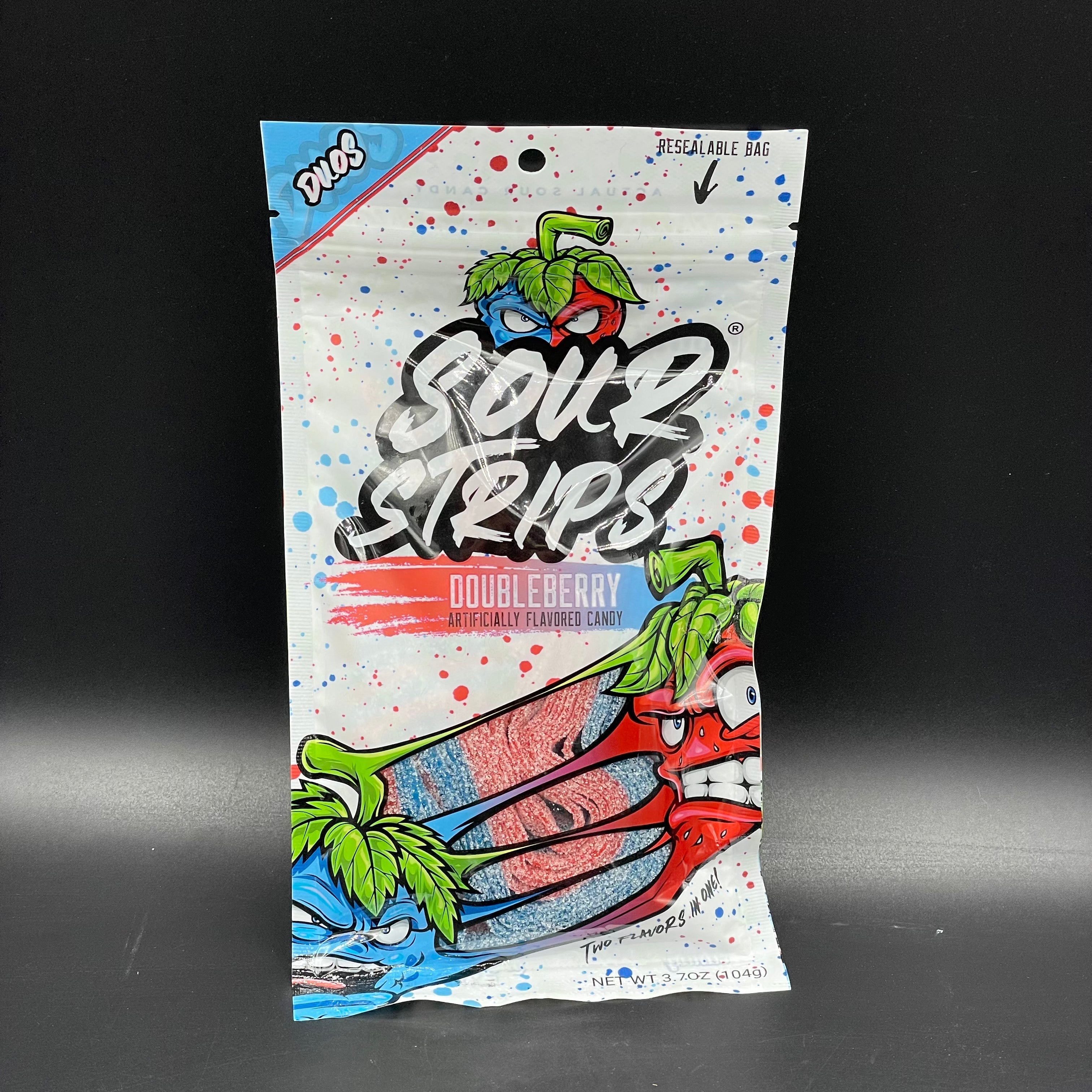 Sour Strips DUOS - Doubleberry Flavour 96g (USA) LIMITED EDITION - Image 2