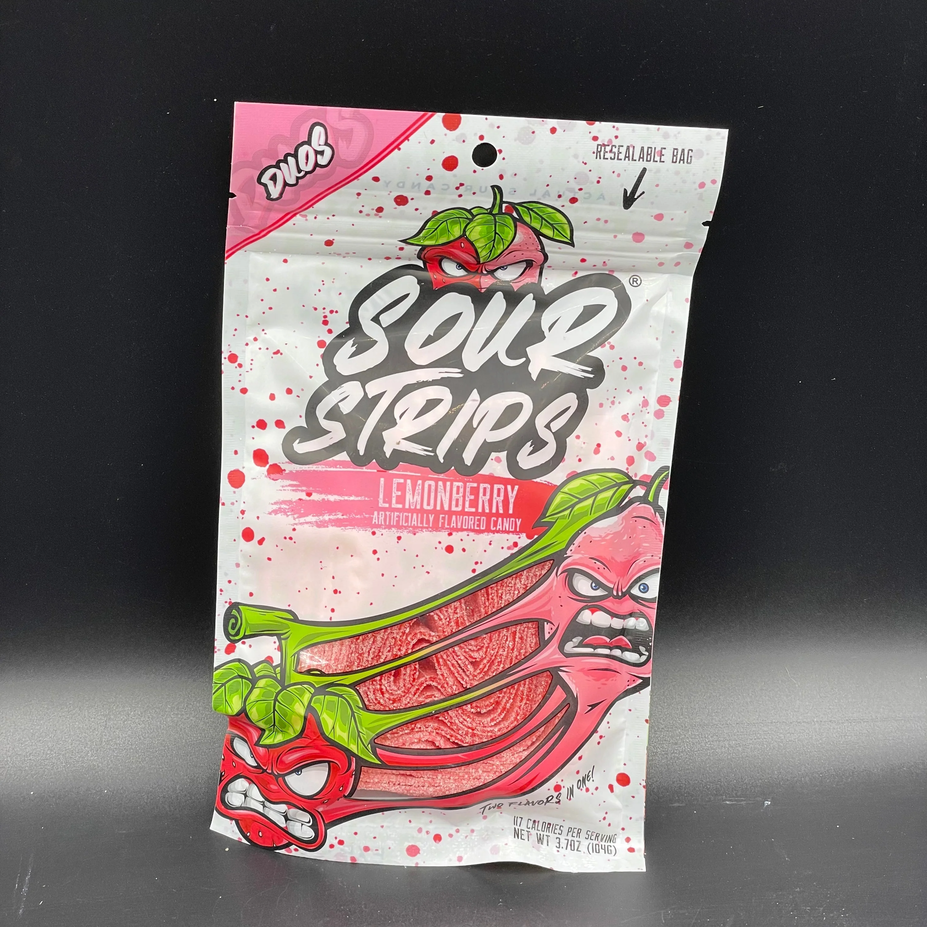 Sour Strips DUOS - Lemonberry Flavour 96g (USA) LIMITED EDITION - Image 2