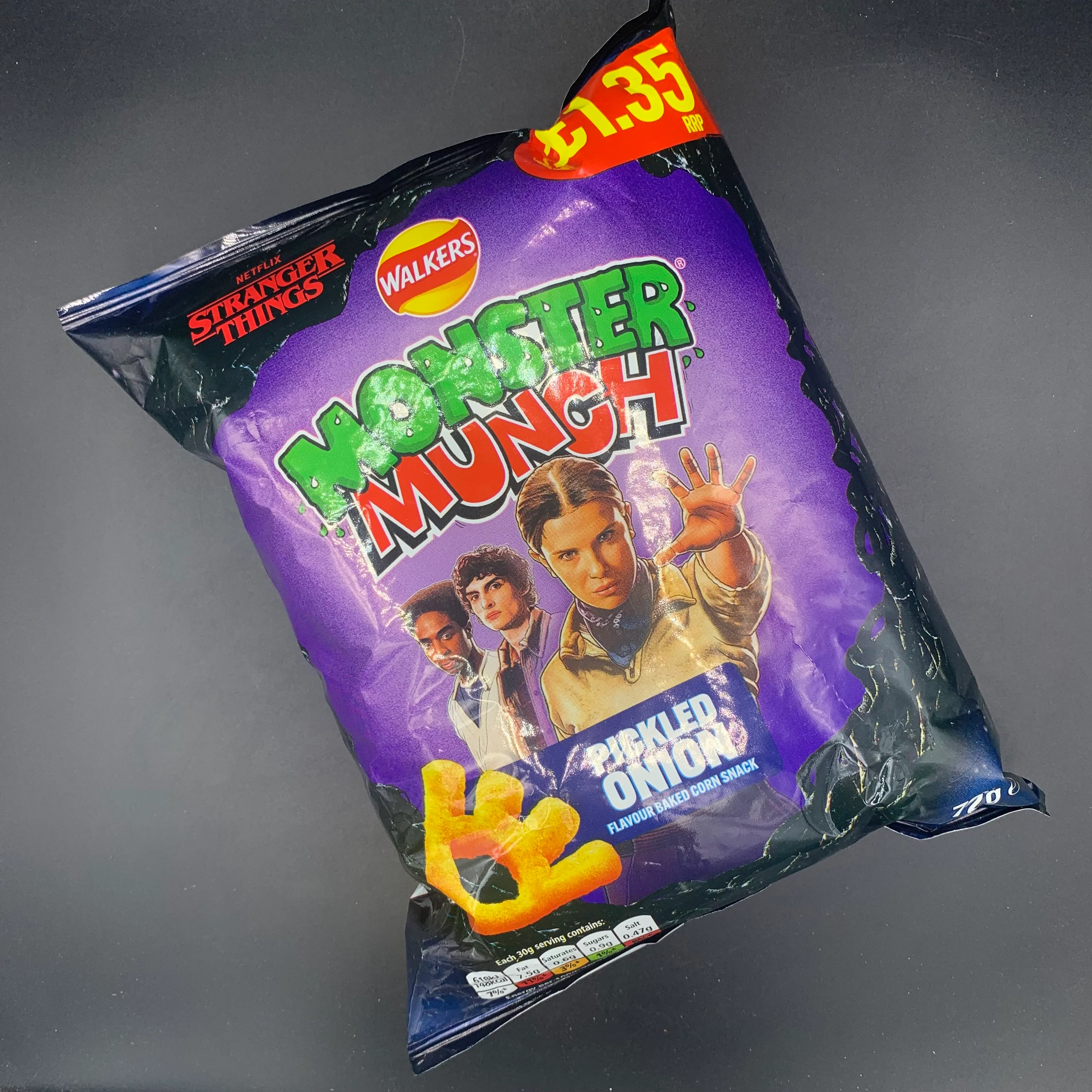 Walkers - Monster Munch, Pickled Onion Flavour, 72g (UK)